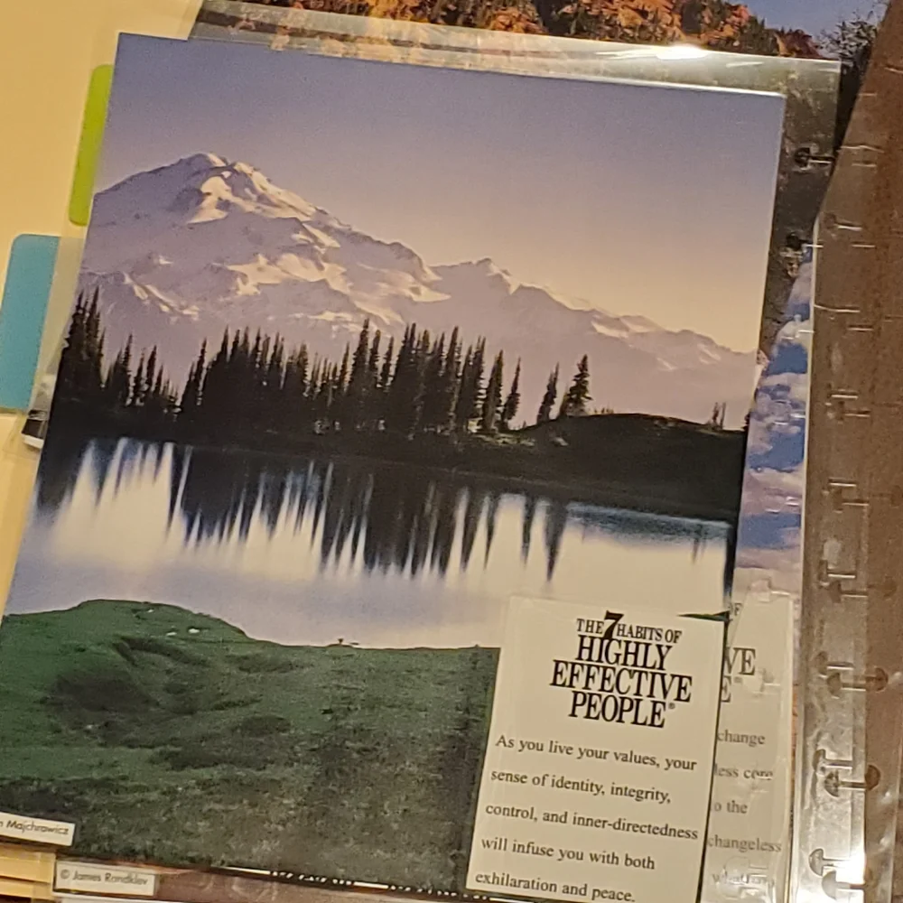 Homemade cover & five dashboards/dividers for a classic size disc bound planner